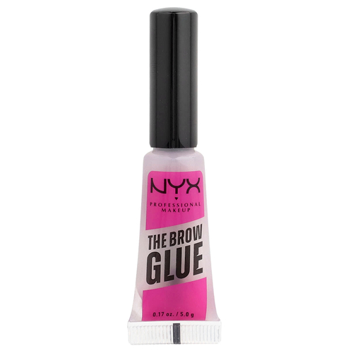 NYX Professional Makeup, The Brow Glue, мгновенная укладка для бровей, 01 прозрачный / прозрачный, 5 г (0,17 унции)