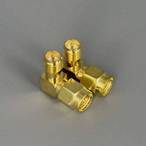 ВЧ переходники угловые с SMA(Папа) на RP-SMA(Папа) (2 штуки)