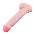 Телесный фаллоимитатор-гигант 37,5см на присоске Baile Super Warrior BW-008077NG