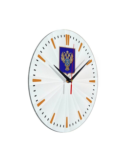Настенные часы "Эмблема герб Казначейство 43" Декор для дома, подарок