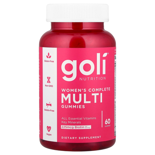 Goli Nutrition, Комплексные мультивитамины для женщин, 60 жевательных таблеток