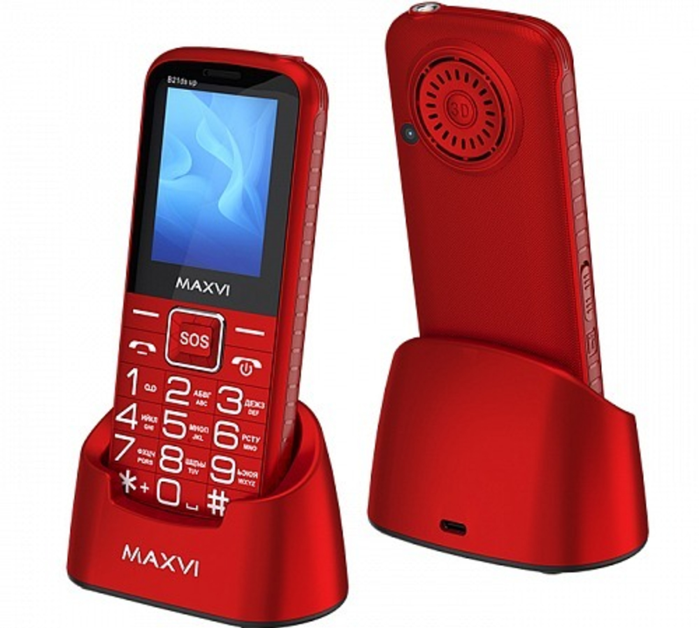 Сотовый телефон Maxvi B21ds up Red