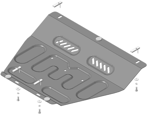 Защита картера двигателя. 2 мм, Сталь. для BMW 5 (e34) 1987-1995, Motodor.70201