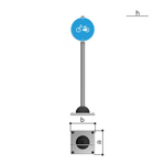 Дорожный знак "Велосипедная дорожка" Romana 057.96.00-01