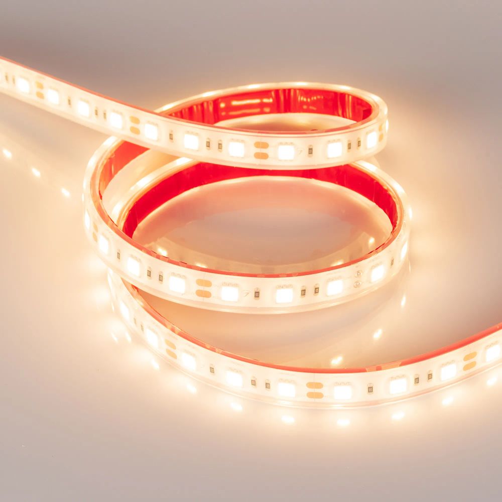 Светодиодная лента герметичная RTW-PFS-B60-13mm 12V Warm3000 (14.4 W/m, IP68, 5060, 5m) (Arlight, -) 034033