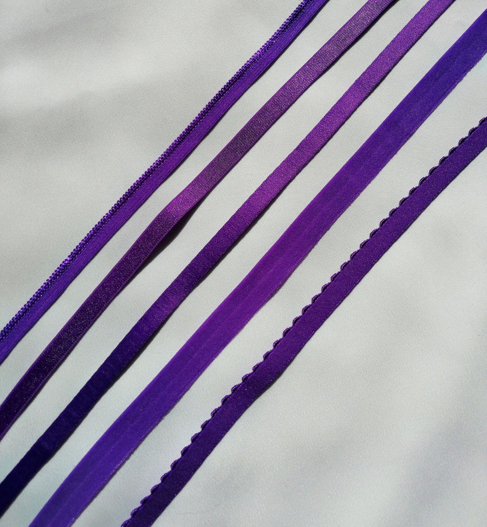 Туннельная лента бесшовная фиолетовый неон
