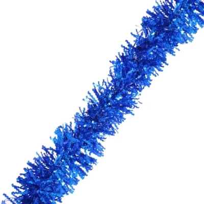 Мишура 2м 15см «Голограмма волна», Синий