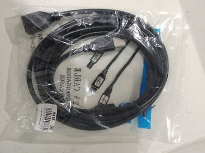 Кабель удлинитель USB2.0 AM-AF DL24 с фильтром , черный, 3 м