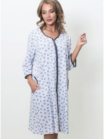 Оригинальный халат на замочке (Размер: XL) (Цвет: светло-серый)