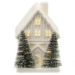 GAEM Фигурка декоративная с подсветкой "Домик", L6 W7,5 H9 см, LR44 2 шт.