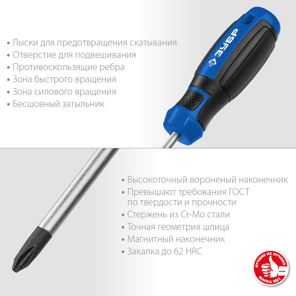 ЗУБР Профессионал-46 набор отверток с насадками 46 шт