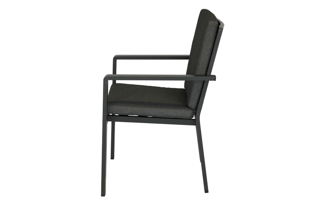 Набор мебели Эдмонд арт.GS065 серый, серый 3 уп. (стол 1кор.+6 стульев (штабель с под.)+под.в кор.) "Garden story"