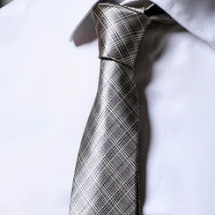 Галстук золотистый в полоску