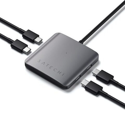 Hub Satechi USB-C 4 в 1, серый