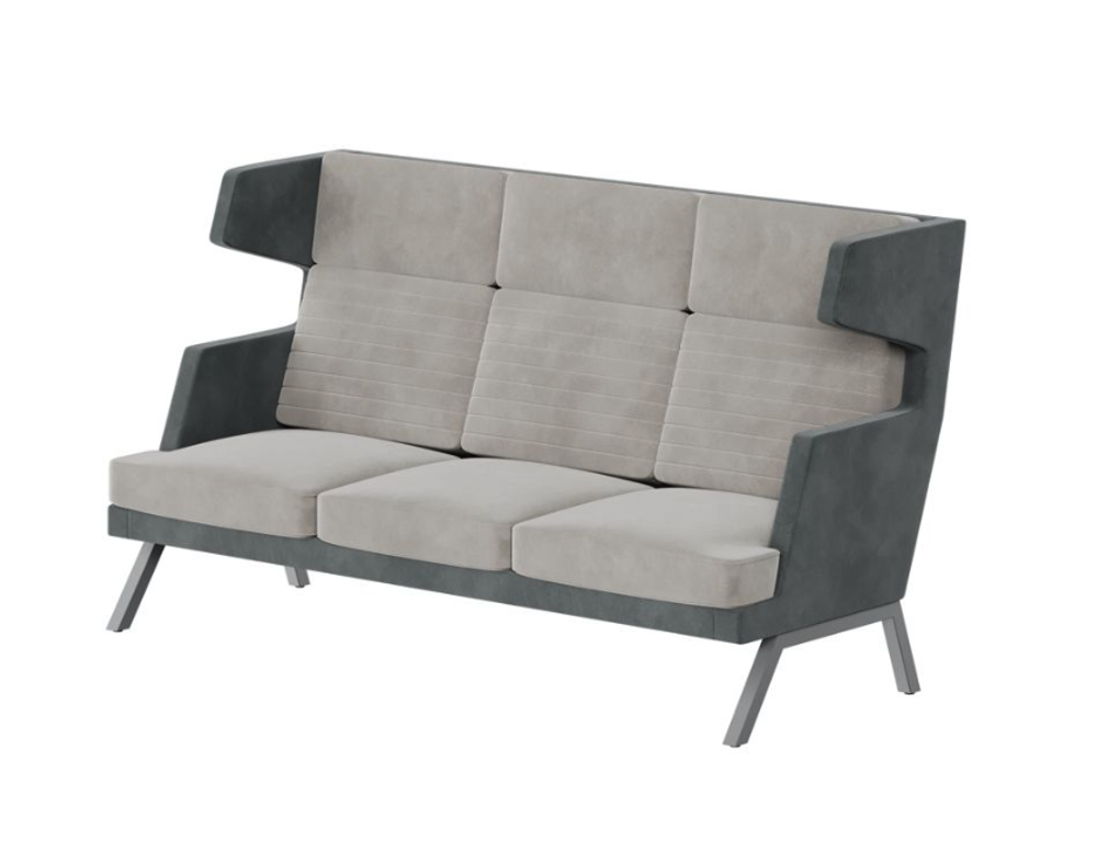 Диван трехместный с высокой спинкой ALD-03 АЛДО