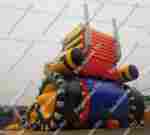 Детский надувной батут-горка "Бульдозер" 14*7*8.5 м