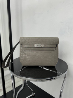 Сумка через плечо Hermes Kelly Depeches 25 из кожи крокодила