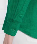 Льняная рубашка Tommy Hilfiger - зеленый(WW0WW42037)