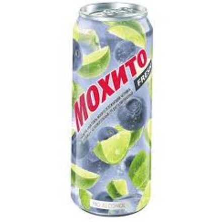 Безалкогольный Мохито Черника-голубика 0,45 л ж\б