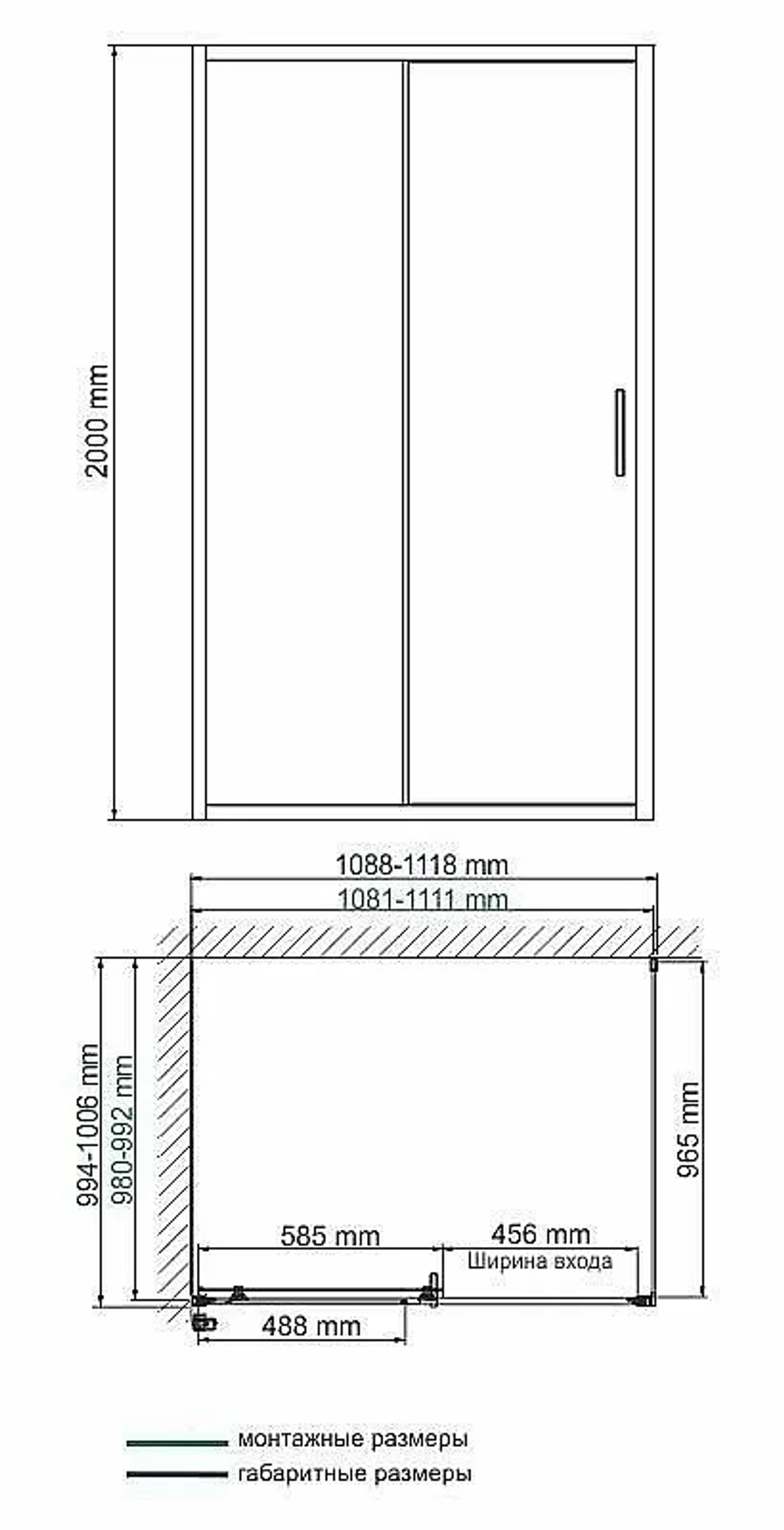Душевой уголок WasserKRAFT Main 41S16 100x110