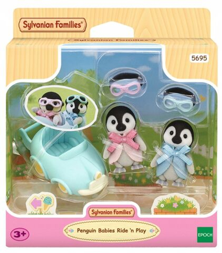 Игровой набор Sylvanian Families - Penguin Babies Ride n Play - Пингвинята в машинке - Сильвания Фэмили 5695