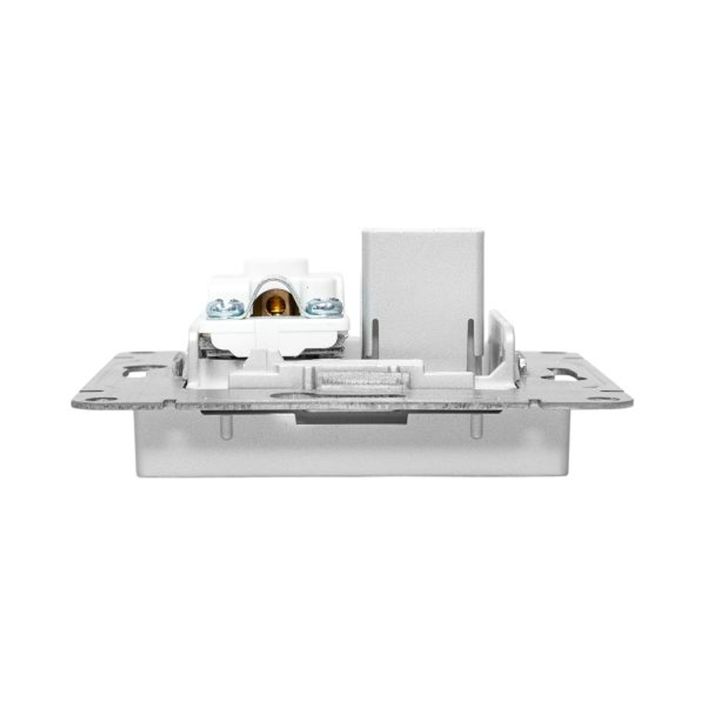 Механизм розетки TV+RJ45 (cat5), алюминий Эпика EKF