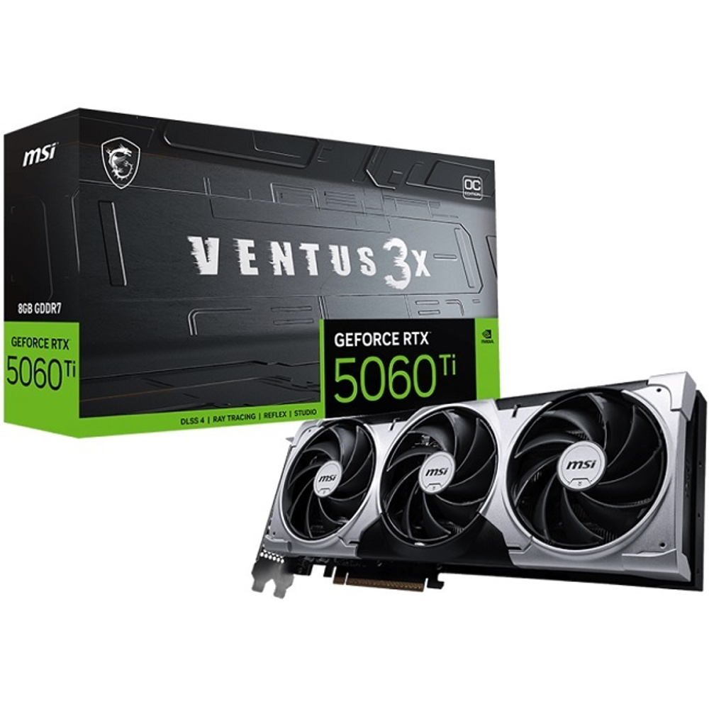Видеокарта MSI GeForce RTX 5060 Ti VENTUS 3X OC 8GB (G506T-8V3C)