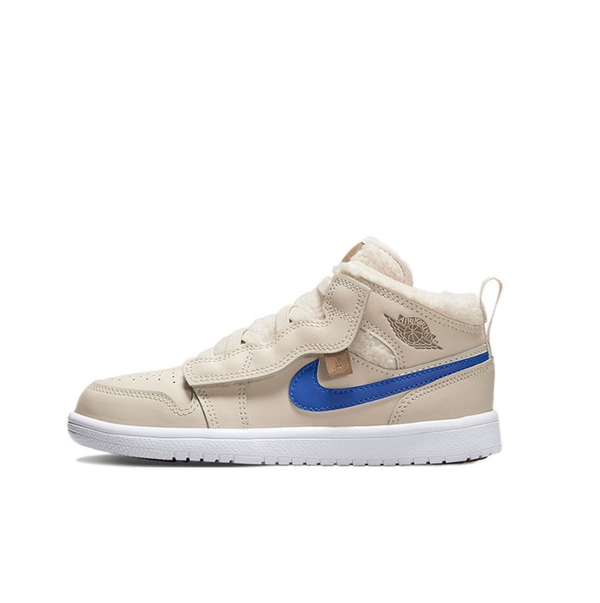 Кроссовки Air Jordan 1 Mid ALT Utility Fleece, беж.