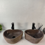 Раковина из речного камня ПАРА! RS-65361 41*33*14 0865