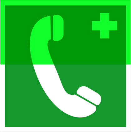 ЕС 06 "Телефон связи с медицинским пунктом (скорой медицинской помощью) "