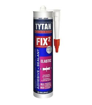 Клей-герметик Tytan Fix2 Clear Elastic белый 290 мл