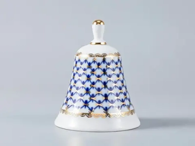 Колокольчик средний размер Московский "Кобальтовая сетка" арт. 80.07118.00.1