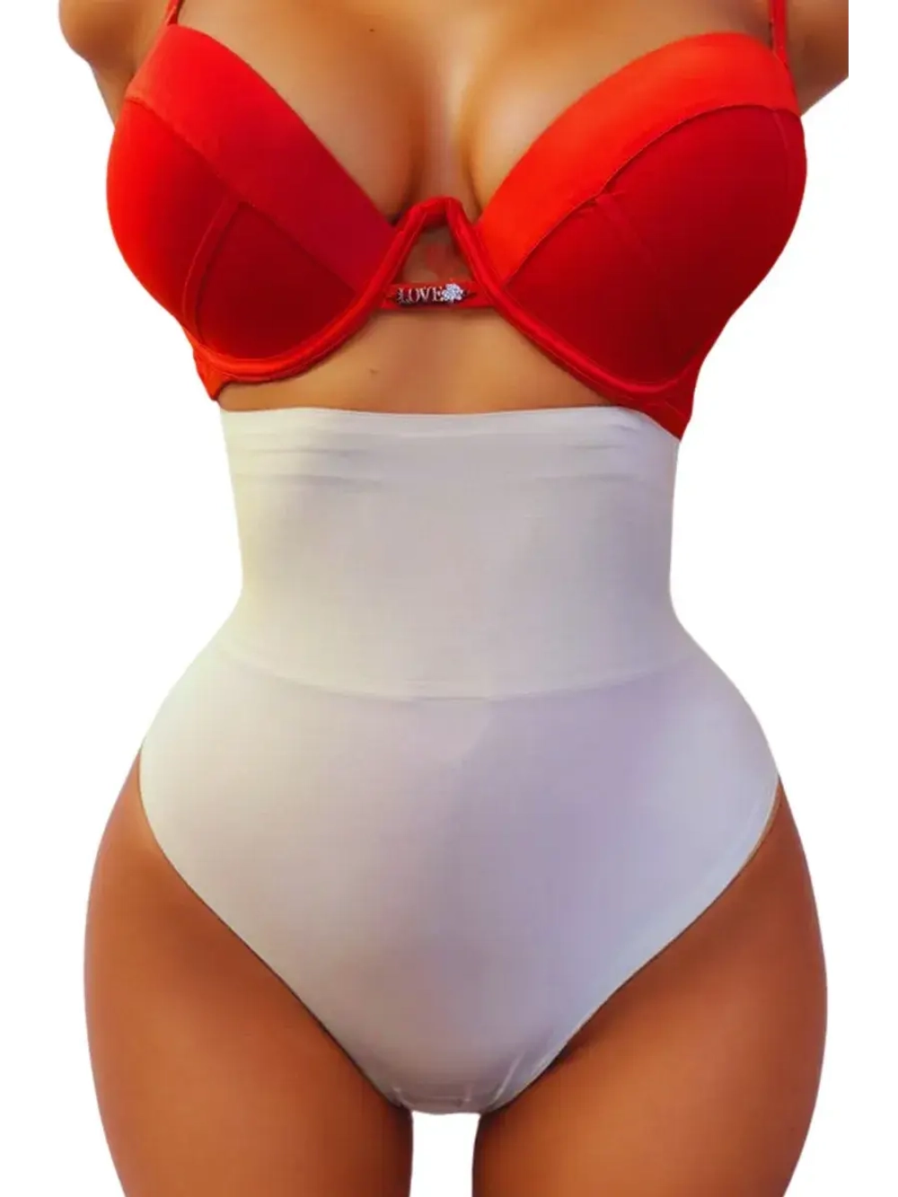 Супер утягивающие трусы стринги с высокой талией