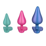 Набор анальных пробок ROMP Luster, силикон, 7,4–10,6 см