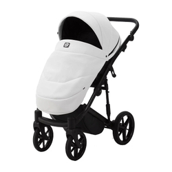 Детская коляска Adamex Mobi Deluxe 2 в 1 M-SA01 (БЕЛАЯ КОЖА)