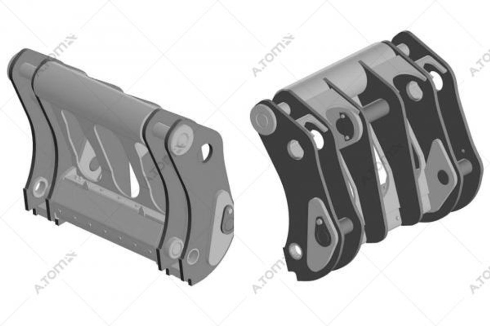 Быстросъем на фронтальный погрузчик Volvo L220G - AТOM