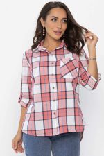 Рубашка Аланта (бело-розовая) Б14036-18М LT Collection