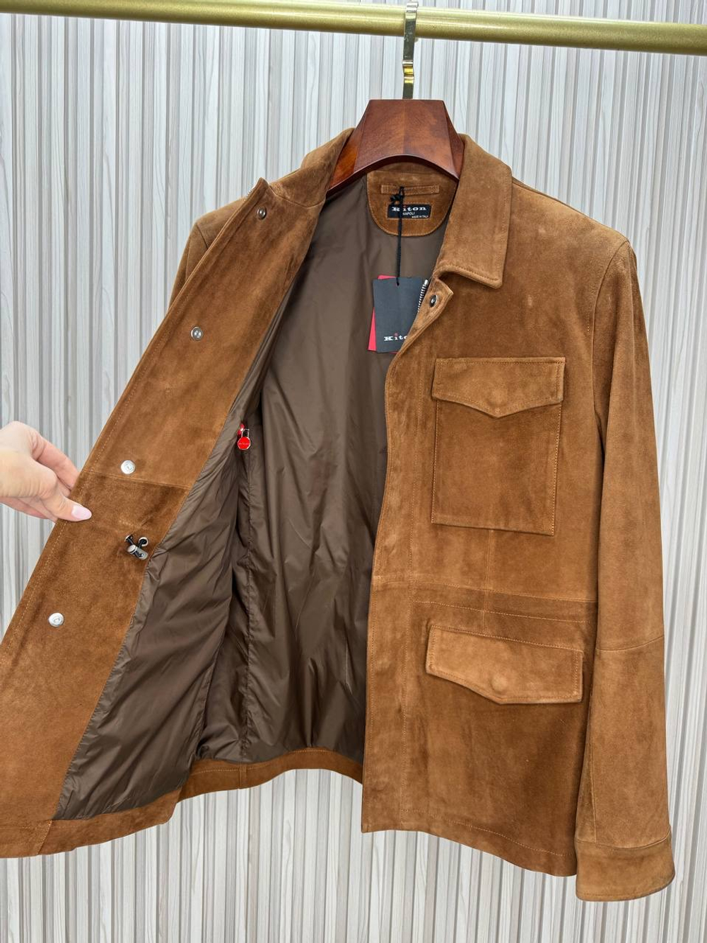 Замшевая куртка Kiton