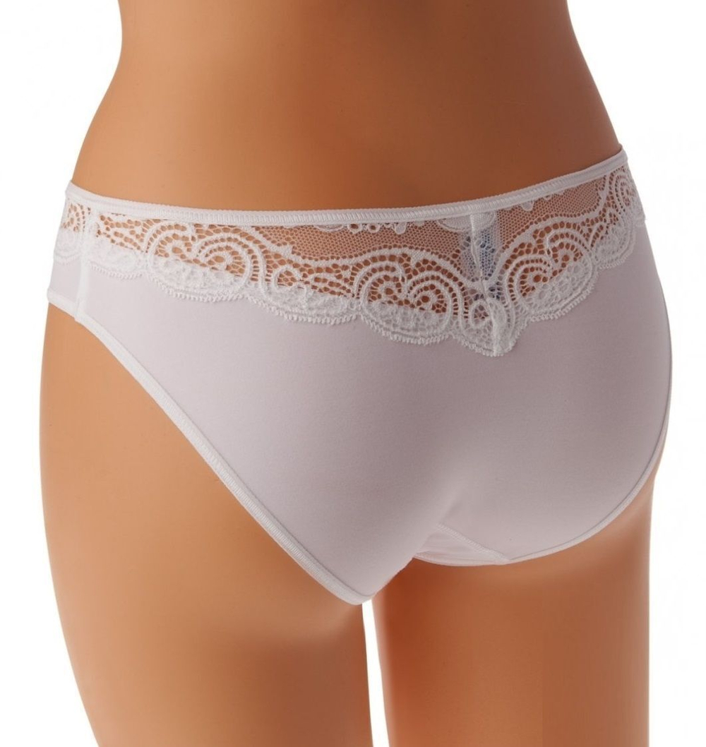 Трусики-слипы Snejanna с кружевом (Размер: 38) (Цвет: молочный)