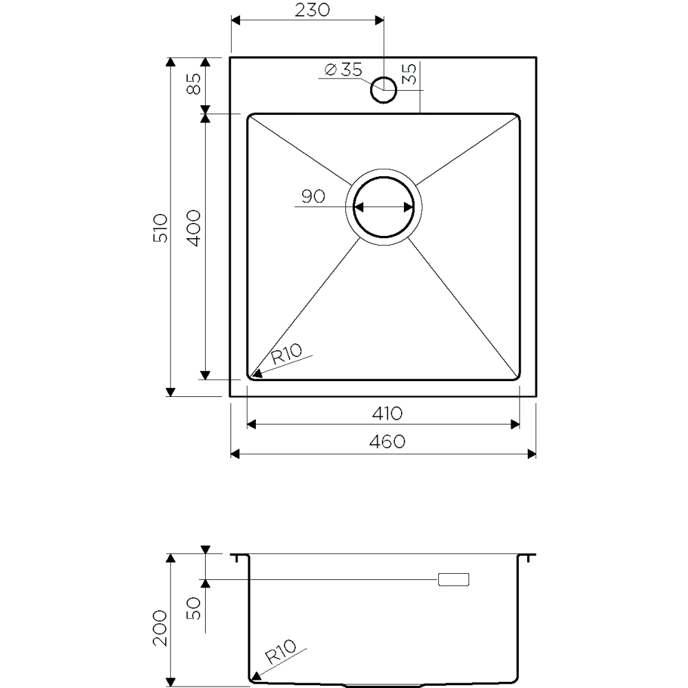 Кухонная мойка Omoikiri Akisame 46-GB