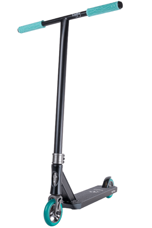 Самокат трюковой Ragtag black/celadon 1/4 черный/бирюзовый