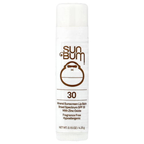 Sun Bum, минеральный солнцезащитный бальзам для губ, SPF 30, без отдушек, 4,25 г (0,15 унции)