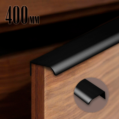 Ручка торцевая CAPPIO, L=400 мм, м/о 256 мм, цвет черный 9561368