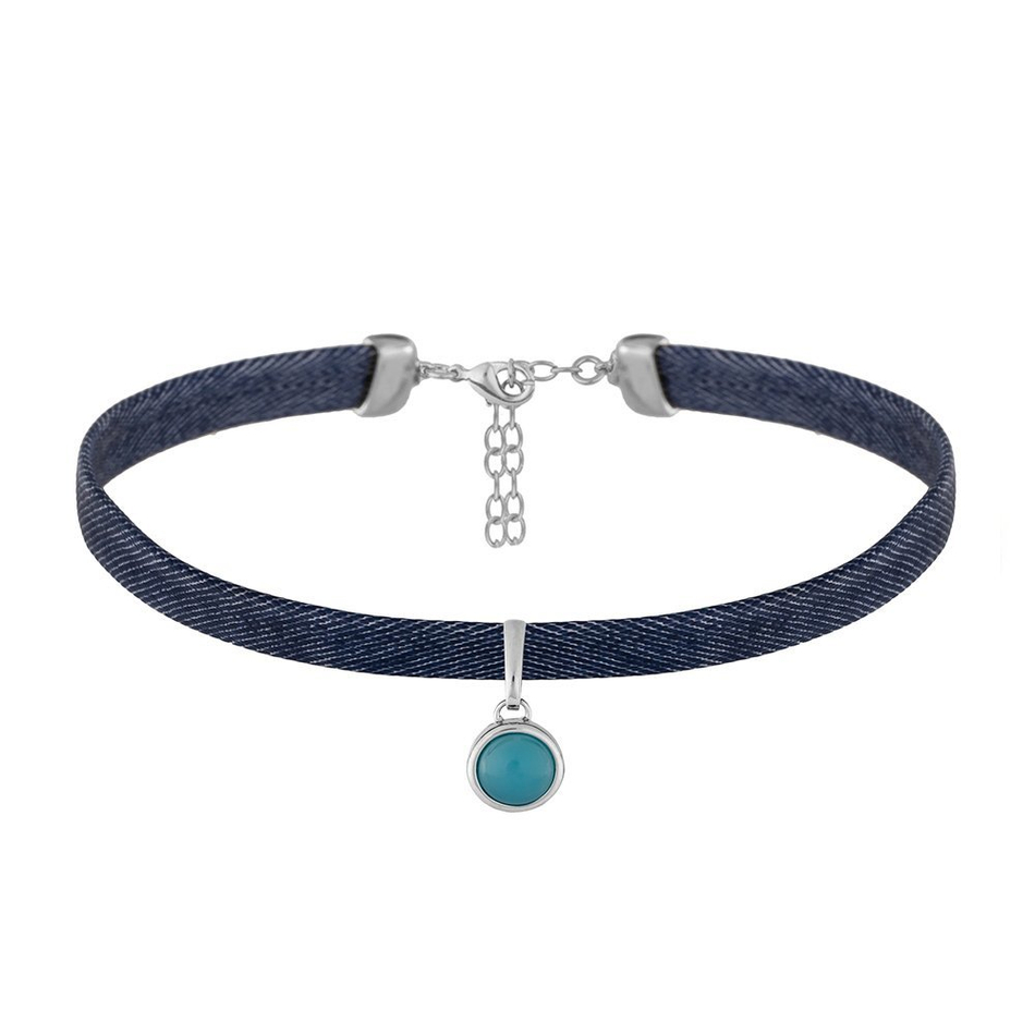 Чокер Possebon Blue Sky Agate B0113.21 BL/S