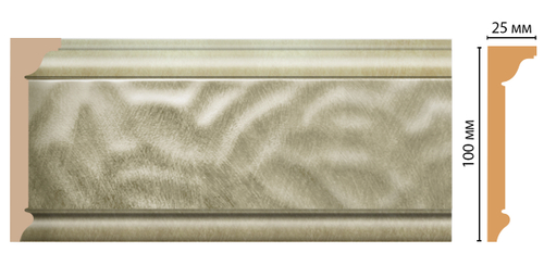 Плинтус потолочный DECOMASTER D215-373 (100*25*2400мм)
