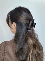 Краб для волос 8,5 см, глянцевый, чёрный, MONTE VITA, 457000