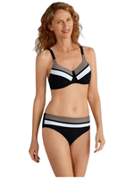 Купальник раздельный (лиф+трусы) после мастэктомии, черный 44-46 RU