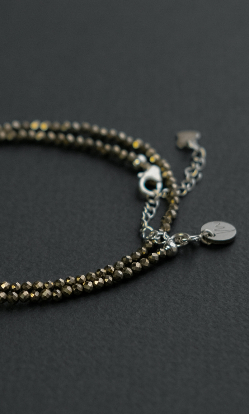 Чокер "Memo about Career" из пирита 33-38 см