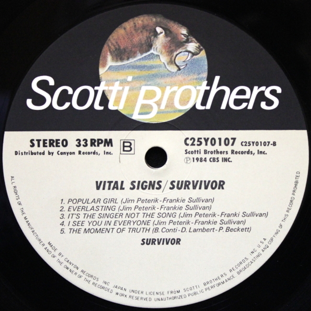 Survivor / Vital Signs (LP)