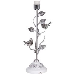 Настольная лампа Терра Spring Айс с абажуром №38 Vatican (Ватикан) Сильвер